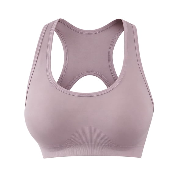 Umfun Breathable Cut-Out Racerback Sports Bra for Women - Medium Impact Workout Crop Top with Soft Fabric for Gym, Yoga & Active Wear