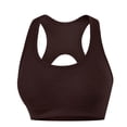 thumbnail image 1 of Umfun Breathable Cut-Out Racerback Sports Bra for Women - Medium Impact Workout Crop Top with Soft Fabric for Gym, Yoga & Active Wear, 1 of 8