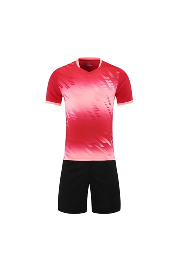 Children's 2 Piece Gradient Quick Dry Sportwear Set Short Sleeve Crew Neck Solid Color Sportswear Uniform Age 5-15 Years