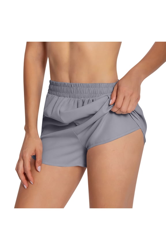 Elastic Waist Quick Dry Athletic Running Shorts Loose Fit Comfy Lightweight Sport Shorts for Workout Jogging Beach Swimming Casual Lounging