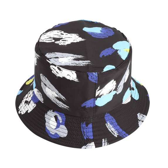 Umfun Everyday Cotton Style Printing Bucket Hat for Women Men Unisex Trendy Lightweight Outdoor Hot Fun Summer Beach Vacation Getaway Headwear Black Free Size