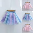 thumbnail image 1 of Umfun Girls Gradient Sequin Tulle Skirt Casual Mini Fluffy Skirt For Performance Birthday Party, 1 of 5