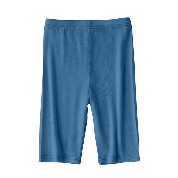 Umfun Girls' Ribbed Biker Shorts High Waist Tight Workout Shorts