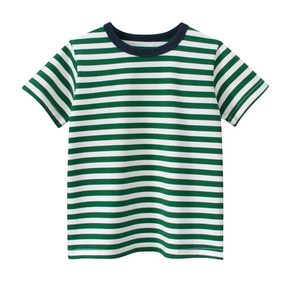 Umfun Girls Short Sleeve T-Shirts Soft Cotton Basic Tees Solid Summer Round Neck Top Casual Everyday Wear Sizes 2-12 Years