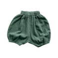 thumbnail image 1 of Umfun Girls Shorts Textured Bubbles with Elastic Waist & Cuffed Hem - Comfy Loose Fit Bloomers for Spring Summer Daily Wear, 1 of 8