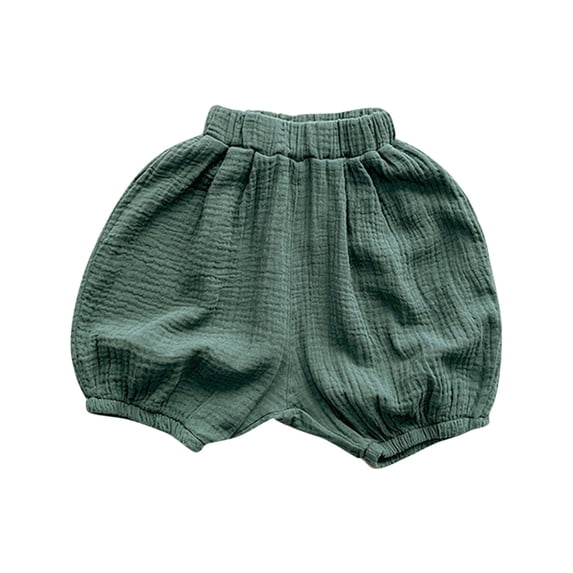 Umfun Girls Shorts Textured Bubbles with Elastic Waist & Cuffed Hem - Comfy Loose Fit Bloomers for Spring Summer Daily Wear