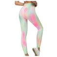 thumbnail image 1 of Umfun Gradient Tie Dye Seamless Yoga Leggings High Waist Slim Athletic Pants for Gym Fitness Running Hiking and Trendy Street Daily Wear, 1 of 8