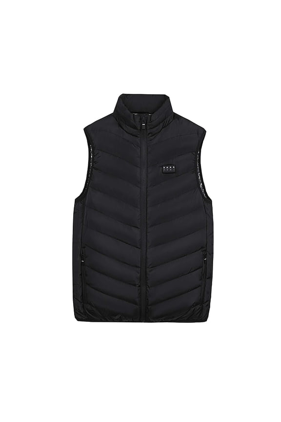 Heated Vest for Men Women New with Heating Zone Heated USB Charge Jacket Winter Warm Black L