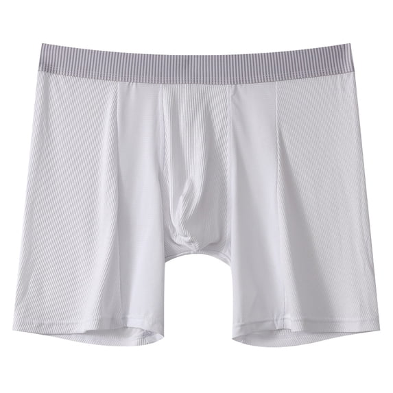 Umfun Men Perforated Mesh Boxer Briefs Ultra-Breathable Stretchy Underwear with Long Legs for Sports and All-Day Comfort