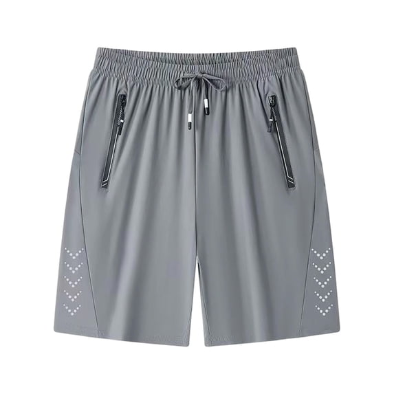 Umfun Men's Lightweight Quick Dry Running Shorts with Zipper Pockets & Reflective Detail - Active Gym Training & Daily Casual Wear
