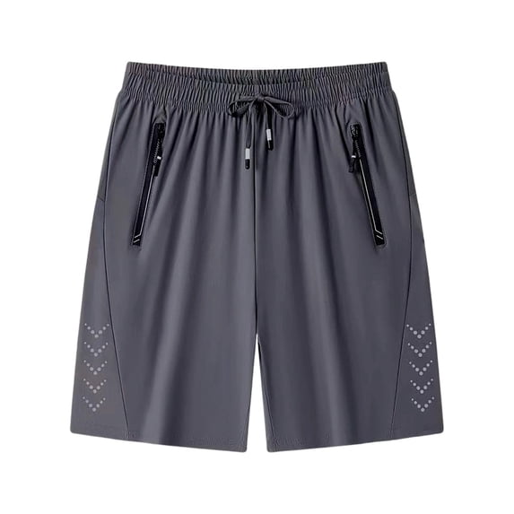 Umfun Men's Lightweight Quick Dry Running Shorts with Zipper Pockets & Reflective Detail - Active Gym Training & Daily Casual Wear
