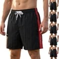 thumbnail image 1 of Umfun Men's Solid Color Shorts Elastic Drawstring Waist Zipper Pockets Quick Dry for Running & Casual, 1 of 9