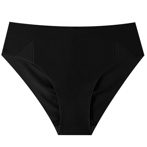 Umfun Seamless Low Rise Bikini Panties for Women - Soft Breathable Stretch Underwear with Geometric Side Panels for No Show Lines & Daily Comfort