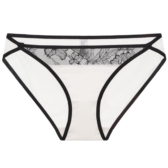 Umfun Sheer Mesh Lace Trim Bikini - Lightweight Breathable Low Rise Underwear for a Confident & Comfortable Everyday Fit