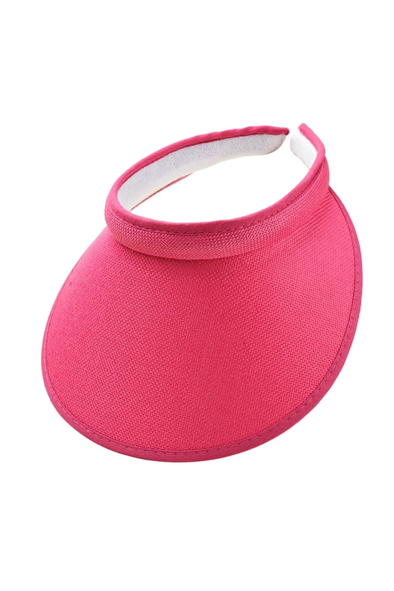 Sports Sun Visor Hats Visor Women Men Golf Visors Hat for Men Adjustable Visor Cap Athletic Visor Hat for Men Women Hot Pink Free Size