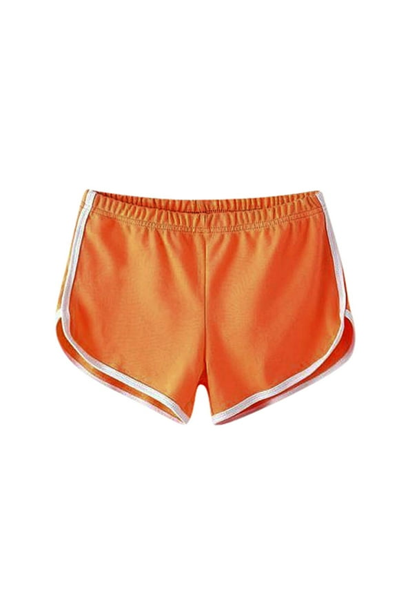 Sweat Shorts for Womens Workout Yoga Active Shorts Lightweight Running Track Shorts Orange S