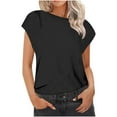 thumbnail image 1 of Umfun Tank Top for Women Solid Color Sleeveless Round-Neck Sleeveless Sling Top Black L, 1 of 5