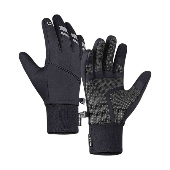 Umfun Winter Gloves for Women Solid Cold Weather Thermal Warm Touchscreen Snowmobile Gloves for Running Driving Hiking Navy Free Size