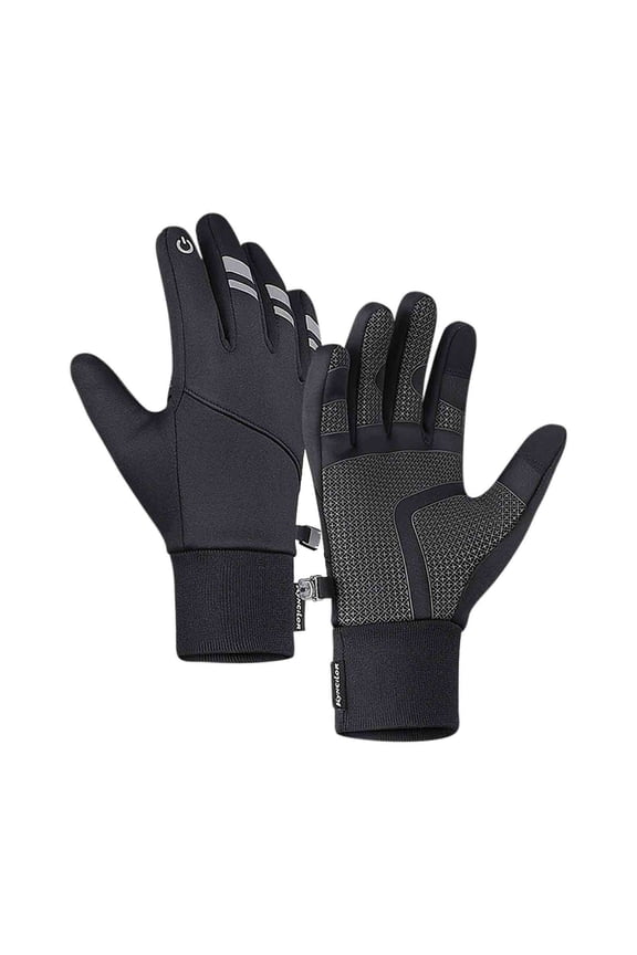 Winter Gloves for Women Solid Cold Weather Thermal Warm Touchscreen Snowmobile Gloves for Running Driving Hiking Navy Free Size