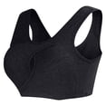 thumbnail image 1 of Umfun Women's Contrast Trim Front Button Bra - Wide Strap Full Coverage Wireless Crop Top with Scalloped Neckline for Comfortable Everyday Wear, 1 of 8
