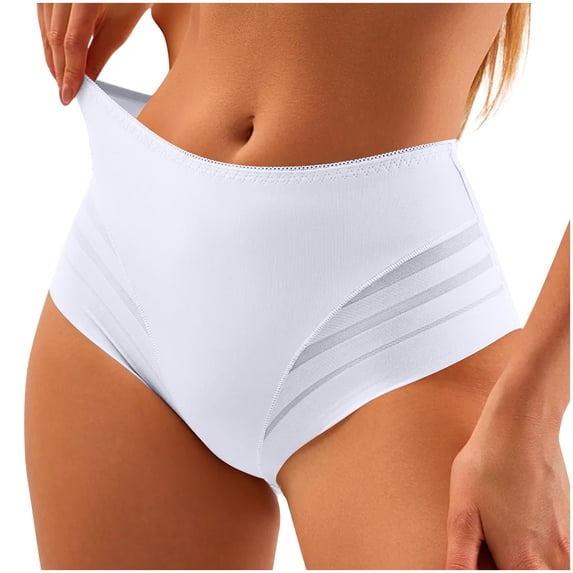 Umfun Panties for Women High Waist Seamless Briefs for Sculpting & Support - Comfortable Stretch Underwear with Contour Stitching for All Day Wear