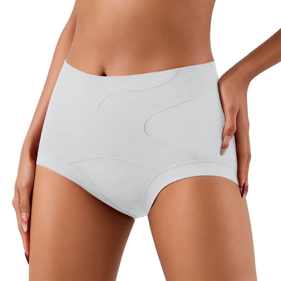 Umfun Panties for Women High Waist Seamless Shaping Briefs - Tummy Control Compression Panties with Contour Stitching for Postpartum & Daily Support