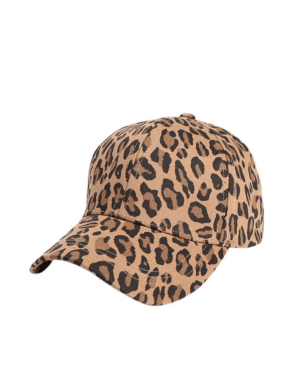 Women's Leopard Print Baseball Cap, Casual Adjustable Hat for Daily Wear and Street Style, Lightweight Sun Hat for Everyday Use