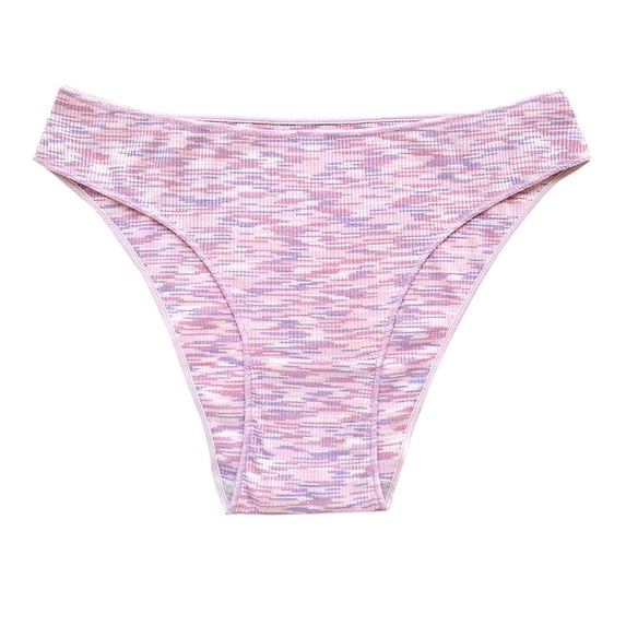 Umfun Women's Low Rise Space Dye Bikini Panties - Soft Stretch Breathable Underwear for Daily Comfort & Sporty Look