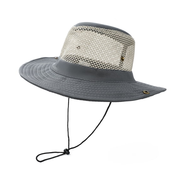 Umfun Women's Mesh Back Boonie Sun Hat, Breathable Outdoor Fishing Hat with Chin Strap, UV Protection Safari Hat for Hiking and Camping