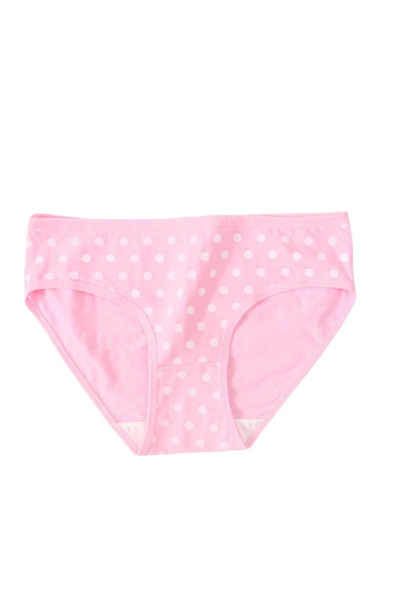 Women's Polka Dot Bikini Panties - Low Rise Cotton Underwear, Breathable & Lightweight for Spring Summer Daily Wear