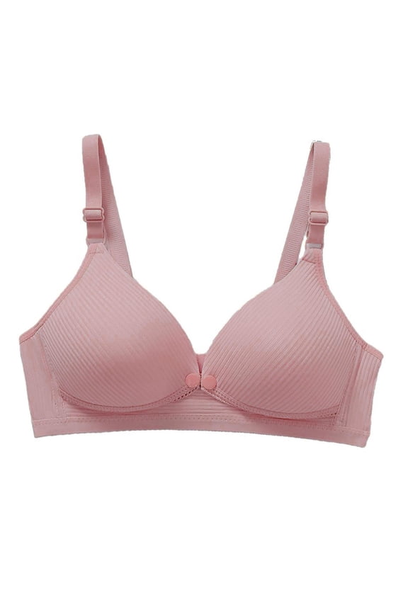Women's Seamless Front Closure Bra with Snap Down Design - Comfortable Wireless Ribbed Crop Top for Everyday Wear, Soft Breathable Fabric, Easy On and Off