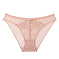 thumbnail image 1 of Umfun Women's Sheer Mesh Panel Panties with Scalloped Trim - Lightweight Breathable Underwear for Daily Comfort & Trendy Look, 1 of 9