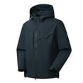 thumbnail image 1 of Umfun Women's Ski Jacket Waterproof Winter Jacket Windproof Warm Fleece Hooded Snowboard Mountain Snow Coat Dark Blue 3XL, 1 of 2