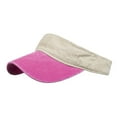 thumbnail image 1 of Umfun Women's Washed Cotton Visor Hat, Casual Solid Color Sun Visor for Daily and Sports, Adjustable Two-Tone Cap for Summer, 1 of 7