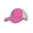 thumbnail image 1 of Umfun Women's Washed Mesh Back Trucker Hat, Vintage Two-Tone Baseball Cap with Breathable Mesh Back, Adjustable Casual Sun Hat for Streetwear, 1 of 7