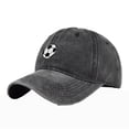 thumbnail image 1 of Umfun Women's Washed Soccer Print Baseball Cap, Retro Distressed Casual Hat for Daily and Streetwear, Adjustable Sun Hat with Sports Motif, 1 of 9