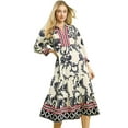 thumbnail image 1 of Umgee Boho Print Tiered Midi Dress, 1 of 3