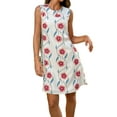 thumbnail image 1 of Umgee Bow Print Ruffled Cap Sleeve Mini Dress, 1 of 11