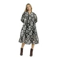 thumbnail image 1 of Umgee Floral Print Boho Midi Dress, 1 of 6
