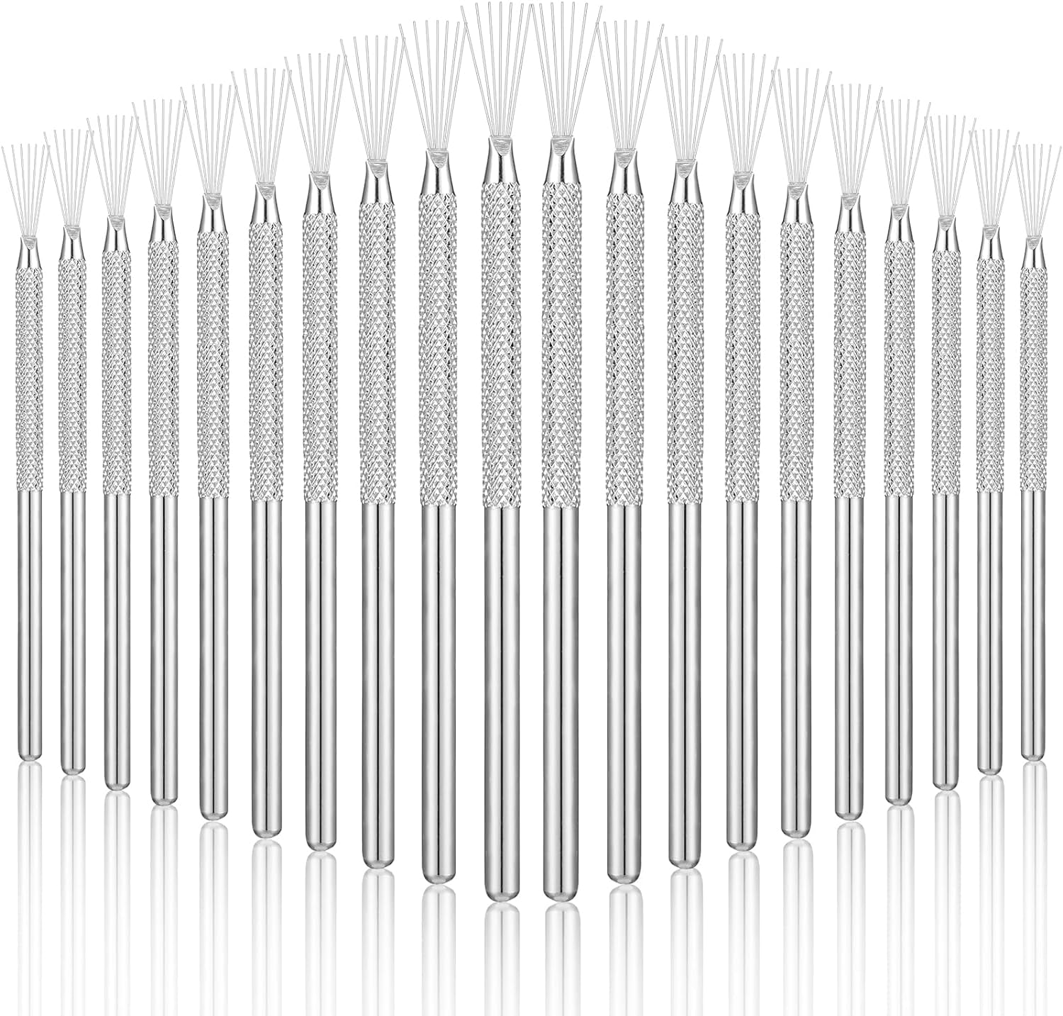 Umigy 20 Pcs Clay Needle Tool Pottery Feather Wire Texture Modeling Tools for Ceramic Sculpting Texturing Detail 5.12 Inch