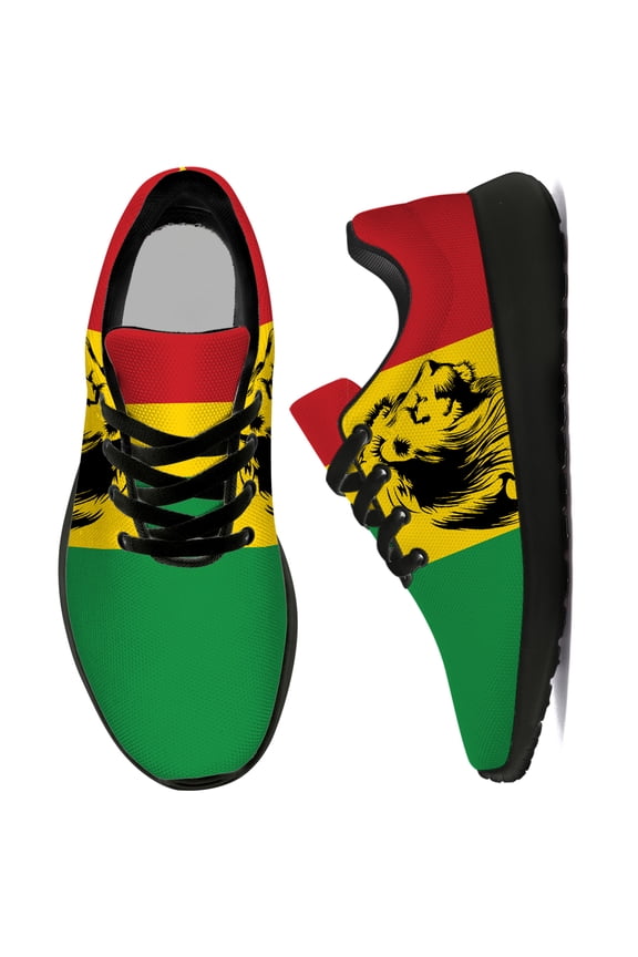 Womens Running Shoes Rasta Sneakers Black Shoes Size 8.5