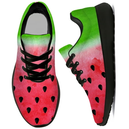 Uminder Womens Tennis Shoes Watermelon Sneakers Black Shoes Size 9.5