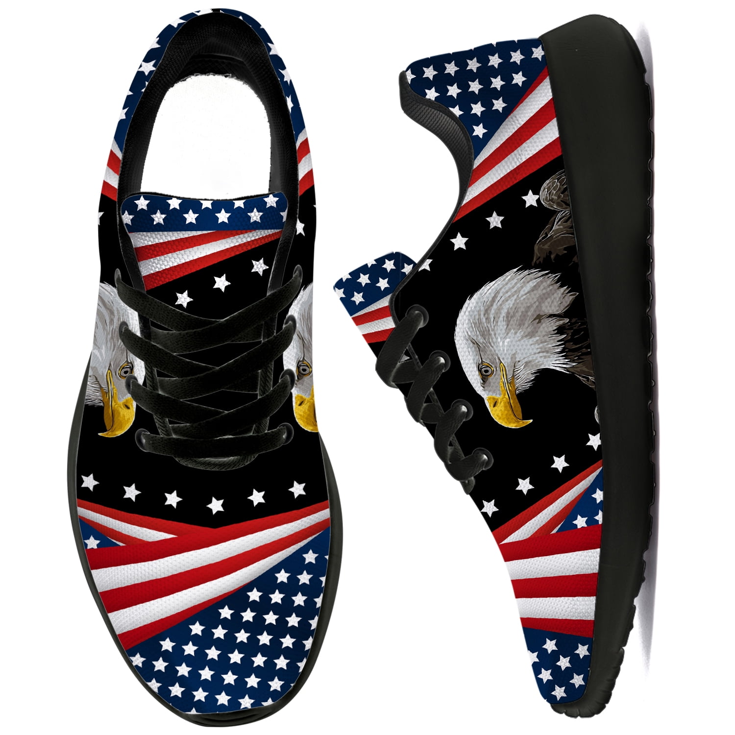 Women's  USA Flag Casual Shoes |  Low Top Flat Sneakers 👟