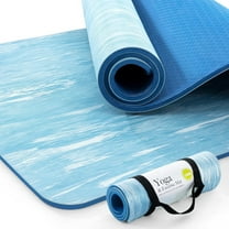 Umineux Extra Thick Yoga Mat, 72" x 24" x 0.4", Natural Rubber and TPE Non-Slip