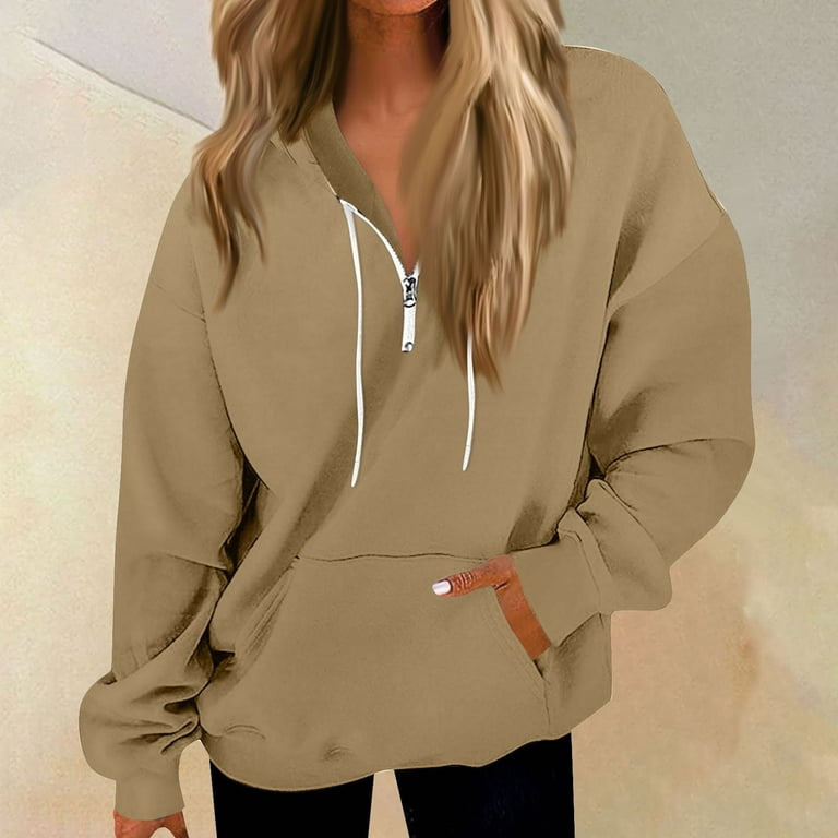Umitay Essential Hoodie Women's Casual Fashion Long Sleeve Solid