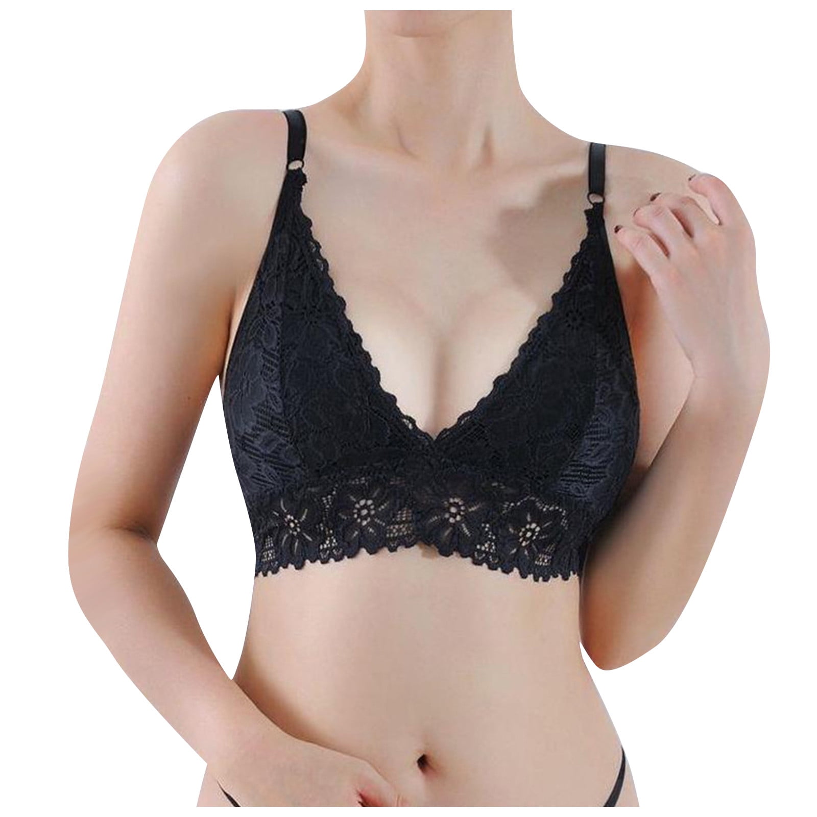 Umitay Women's Fashion Solid Colour charming Lace Bra Comfortable