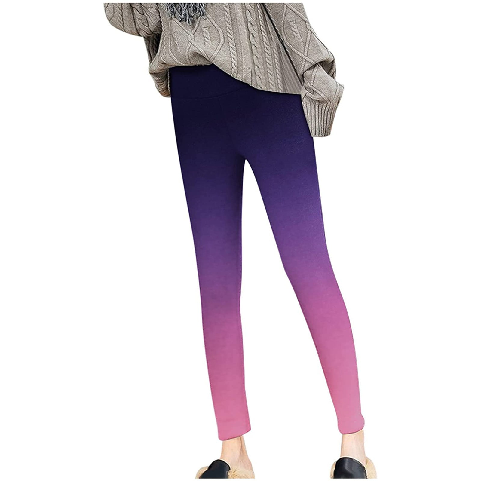 Umitay Fashion Women Solid Color Warm Winter Pants Keep Warm Leggings 
