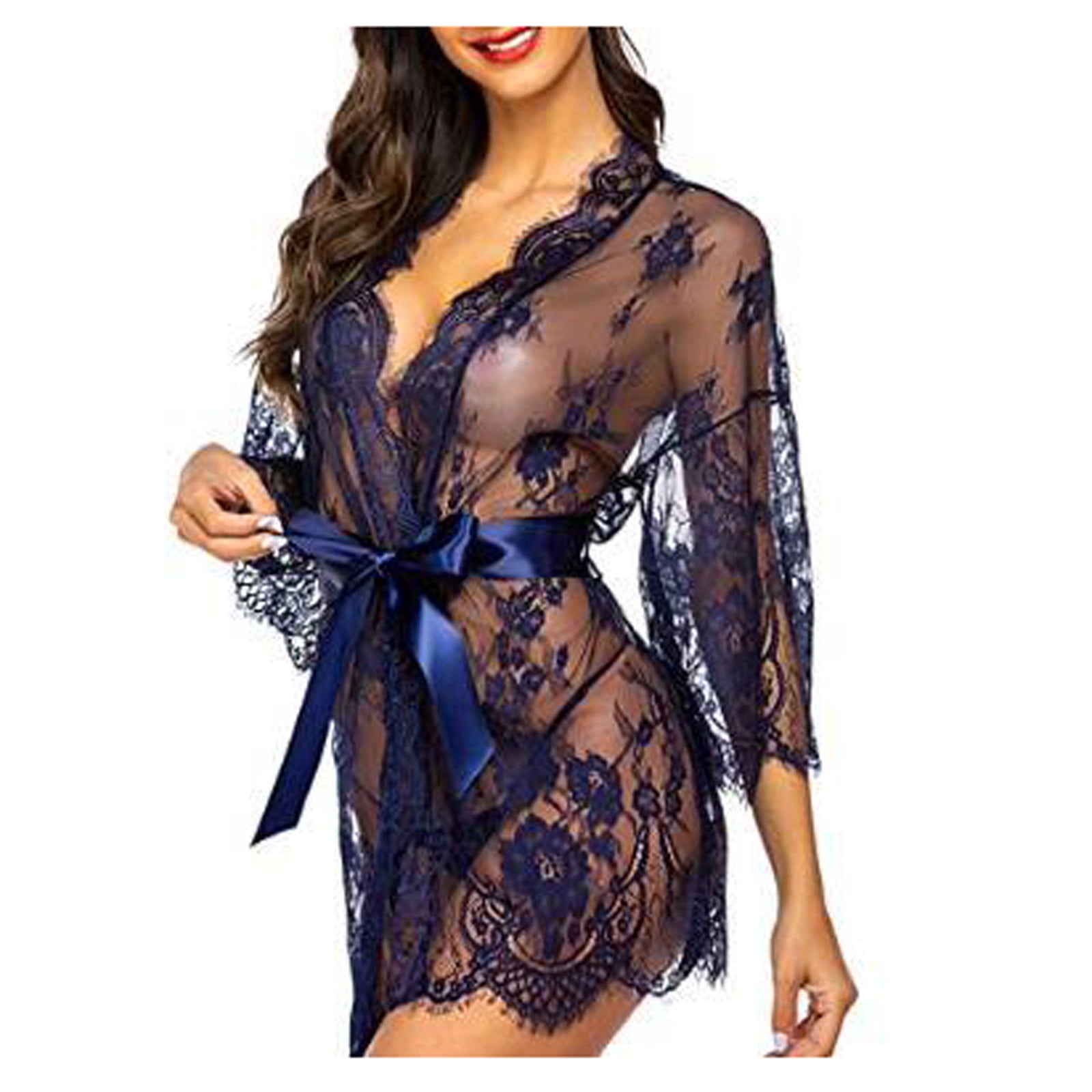Umitay bras for womens Fashion Women Sexy Dressing Gown Babydoll Lace