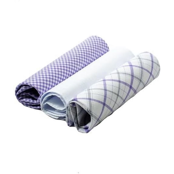 Umo Lorenzo 100% Cotton Men's Plaid Handkerchief Set - Multi-pack Soft & Durable 16" x 16" Handkerchief-Holiday Gift Set for Father