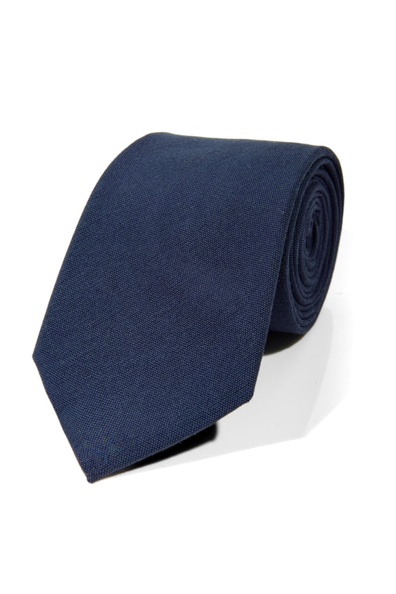 100% Cotton Slim Tie – 57” Long, 2.5” Wide | Classic Solid Color Necktie